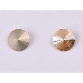 P4502-Austria Rivoli Round Stone, 12mm, Crystal Golden Shadow - 1 buc