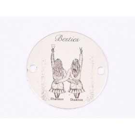 E1579 GS Banut argint "Mommy`s little princess" 1 buc 16.5mm, 0.3mm 1 buc