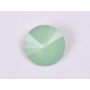 P4518-Austria Rivoli Round Stone, 12mm, Chrysolite Opal Silver Foiled - 1 buc