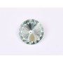 P4523-Austria Rivoli Round Stone, 12mm, Light Azore Silver Foiled - 1 buc