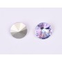 P4525-Austria Rivoli Round Stone, 12mm, Crystal Vitrail Light Silver Foiled - 1 buc