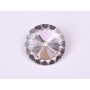 P4535-Austria Rivoli Round Stone, 12mm, Rosaline Silver Foiled - 1 buc