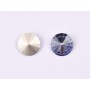 P4544-Austria Rivoli Round Stone, 12mm, Tanzanite Silver Foiled - 1 buc