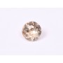 0092-Austria Chaton Round Stone, 6mm, Light Peach Silver Foiled - 1 buc