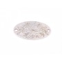 E1589 G Link oval gravat cu model floral 16.5x9.5mm, 0.3mm 1 buc