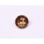 0225-Austria Chaton Round Stone, 7mm, Smoked Topaz Silver Foiled - 1 buc