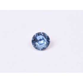 0247-Austria Chaton Round Stone, 6mm, Light Sapphire Silver Foiled - 1 buc