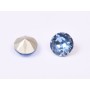 0247-Austria Chaton Round Stone, 6mm, Light Sapphire Silver Foiled - 1 buc