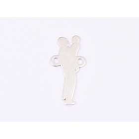 E1597 N Link Argint 925 "Tata cu copil in brate" 17.8x8.6mm, 0.5mm 1 buc