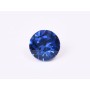 0517-Austria Chaton Round Stone, 6mm, Capri Blue Silver Foiled - 1 buc