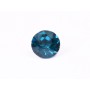 0519-Austria Chaton Round Stone, 6mm, Blue Zircon Silver Foiled - 1 buc