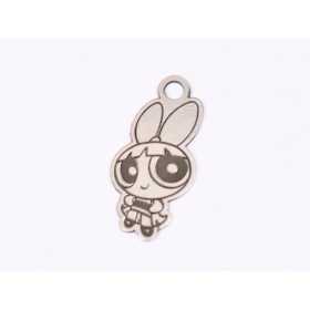 E1600 G Charm Argint 925 "Blossom" 18x8mm, 0.3mm 1 buc