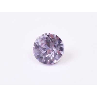 0524-Austria Chaton Round Stone, 7mm, Violet Silver Foiled - 1 buc