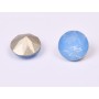 0527-Austria Chaton Round Stone, 6mm, Air Blue Opal Silver Foiled - 1 buc
