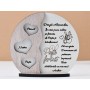 L744-Decoratiune MDF "Primul nostru Paste" 18 cm - 1 buc