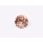 0538-Austria Chaton Round Stone, 6mm, Padparadscha Silver Foiled - 1 buc