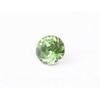 0541-Austria Chaton Round Stone, 6mm, Peridot Silver Foiled - 1 buc