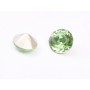 0407-Austria Chaton Round Stone, 7mm, Peridot Silver Foiled - 1 buc
