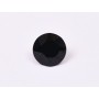 0546-Austria Chaton Round Stone, 7mm, Jet - 1 buc