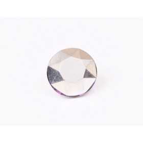 0547-Austria Chaton Round Stone, 6mm, Crystal Comet Argent Light Silver Foiled- 1 buc