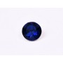 0551-Austria Chaton Round Stone, 6mm, Dark Indigo Silver Foiled- 1 buc