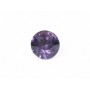 0565-Austria Chaton Round Stone, 6mm, Amethyst Silver Foiled- 1 buc