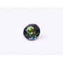 0580-Austria Chaton Round Stone, 6mm, Crystal Vitrail Medium Silver Foiled- 1 buc