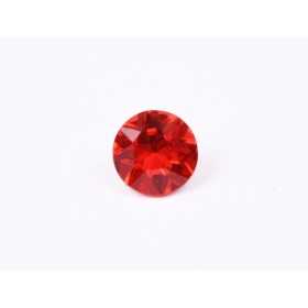 0581-Austria Chaton Round Stone, 6mm, Hyacinth Silver Foiled- 1 buc