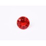 0581-Austria Chaton Round Stone, 6mm, Hyacinth Silver Foiled- 1 buc
