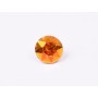 0583-Austria Chaton Round Stone, 6mm, Crystal Copper Silver Foiled- 1 buc