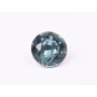 0591-Austria Chaton Round Stone, 6mm, Denim Blue Silver Foiled- 1 buc
