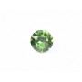 0595-Austria Chaton Round Stone, 6mm, Fern Green Silver Foiled- 1 buc