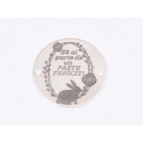 E1613 GS Banut Ag 925 "Paste Fericit" 16.5mm, 0.3mm 1 buc