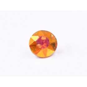 0606-Austria Chaton Round Stone, 6mm, Crystal Astral Pink Silver Foiled- 1 buc