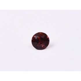 0613-Austria Chaton Round Stone, 6mm, Burgundy Silver Foiled- 1 buc
