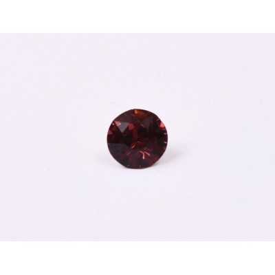 0613-Austria Chaton Round Stone, 6mm, Burgundy Silver Foiled- 1 buc