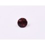 0613-Austria Chaton Round Stone, 6mm, Burgundy Silver Foiled- 1 buc