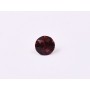 0613-Austria Chaton Round Stone, 6mm, Burgundy Silver Foiled- 1 buc