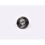 0626-Austria Chaton Round Stone, 6mm, Black Diamond Silver Foiled- 1 buc