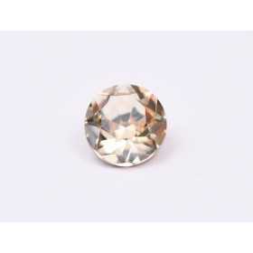 0627-Austria Chaton Round Stone, 6mm, Crystal Golden Shadow Silver Foiled- 1 buc