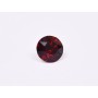 0637-Austria Chaton Round Stone, 7mm, Siam Silver Foiled - 1 buc
