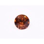 0650-Austria Chaton Round Stone, 6mm, Tangerine Silver Foiled- 1 buc