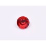 0655-Austria Chaton Round Stone, 6mm, Light Siam Silver Foiled- 1 buc