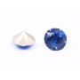 0668-Austria Chaton Round Stone, 7mm, Sapphire Silver Foiled - 1 buc