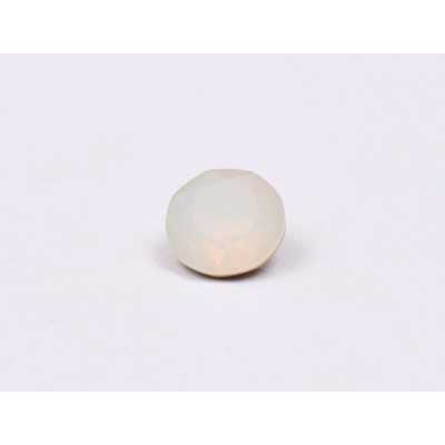 0672-Austria Chaton Round Stone, 7mm, Sand Opal Silver Foiled - 1 buc