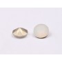 0672-Austria Chaton Round Stone, 7mm, Sand Opal Silver Foiled - 1 buc