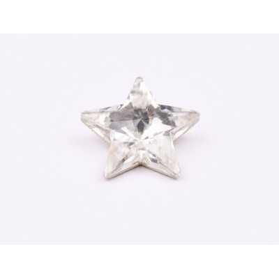 P4552-Cristal Star Fancy Stone, 10mm, Crystal Silver Foiled - 1 buc