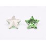 P4553-Cristal Star Fancy Stone, 10mm, Peridot Silver Foiled - 1 buc