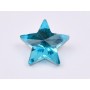 P4555-Cristal Star Fancy Stone, 10mm, Dark Aquamarine Silver Foiled - 1 buc