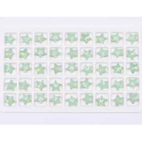 P4557-Cristal Star Fancy Stone, 10mm, Chrysolite Opal Silver Foiled - 1 buc